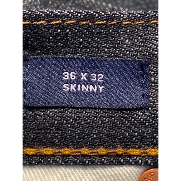 GAP Denim Skinny Fit Jeans Men's 36x32 Dark Wash Classic Style Men's Pants NWOT - Picture 4 of 12